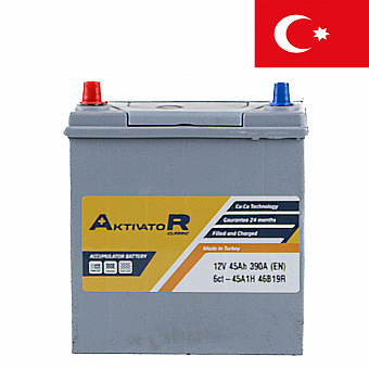 ���� ������������ AKTIVATOR Classic 6CT 45Ah L+ 390A EN 196x136x225 ����. ��. ���������